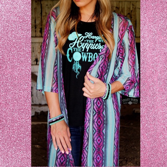 Rio Frio Serape Pattern Duster from Crazy Train - Picture 2 of 6